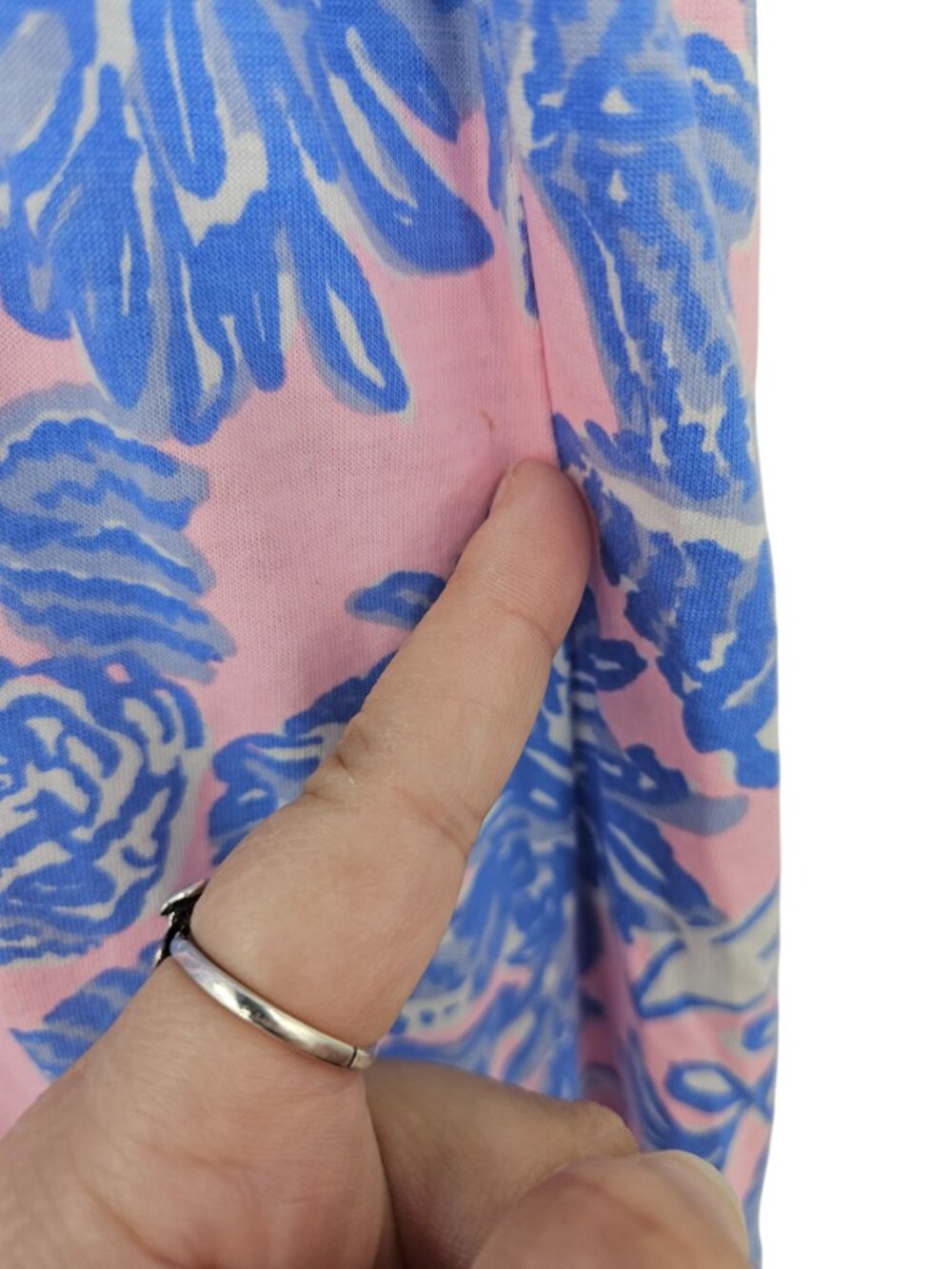 Lilly Pulitzer Riegan Maxi Dress Capri Blue Women's Size L Tiered Preppy Summer - Picture 12 of 14